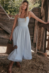 Lolita Soft Blue Corset Sundress