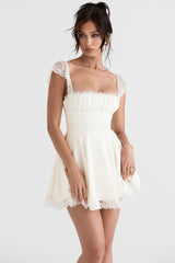 Kaia Ivory A-Line Mini Dress