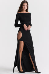 Marella Black Cutout Maxi Dress
