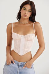 Rochelle Peony Gathered Corset