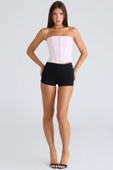 The Strapless Pink Stretch Corset Top