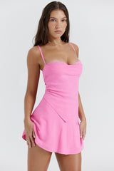 Aurelia French Pink Hanky Hem Top