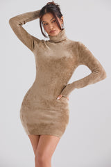 Taya Fawn Chenille Mini Dress - SALE