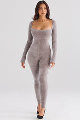 Isis Mink Heavy Chenille Loungewear Jumpsuit - SALE