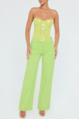Mistress Rocks Lime Baggy Trousers - SALE