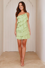Want To Party Mini Dress Green