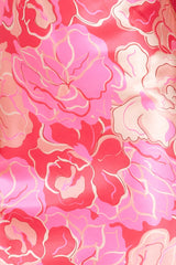 Sale-Dress Luxe Arrival Satin Mini Dress Pink Print