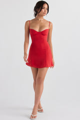 Christiana Red Mini Dress