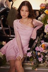 Mistress Rocks Mallow Layered Asymmetric Dress - SALE