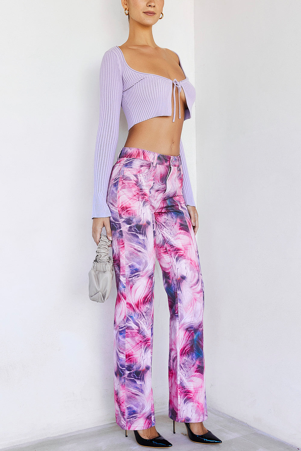 InfinityMistress Rocks  Pink Print Jeans - SALE