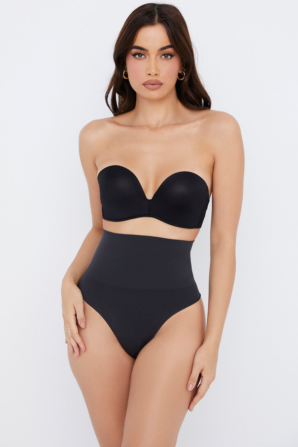 Sculpting High Waist Thong Ink