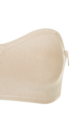 Naked Beige Bandage Strapless Bra