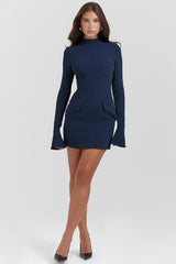Mahalia Navy Mini Dress