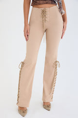 Mistress Rocks Hemp Lace Up Trousers - SALE