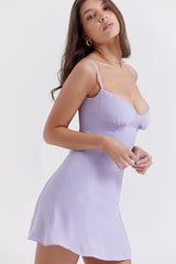 Christiana  Lavender Mini Dress