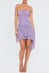 Mistress Rocks Lavender Layered Mini Skirt - SALE
