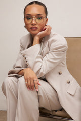 Hudson Beige Hourglass Blazer