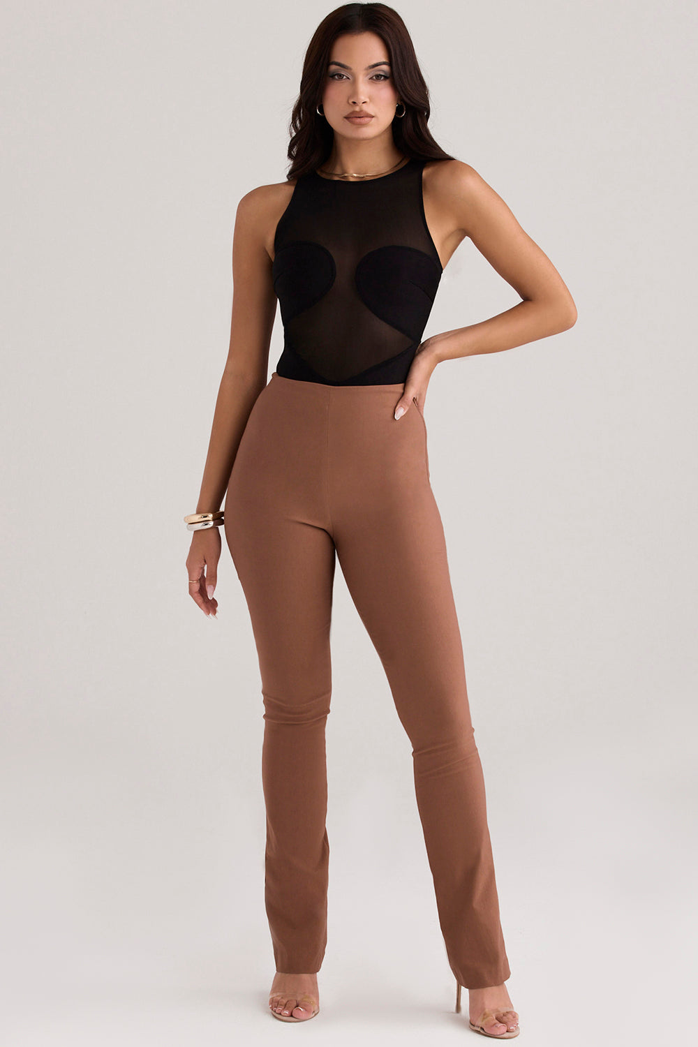 Laurel Toast High Waisted Trousers