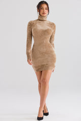 Taya Fawn Chenille Mini Dress - SALE