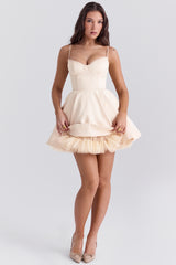 Minimoiselle Vintage Cream Tulle Mini Dress