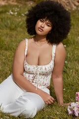 Chicca Rose Print Floral Top