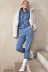 Sky Azure Fleece Back Jogging Trouser