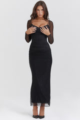 Katarina Black Maxi Dress