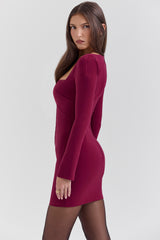Selene Berry Bodycon Mini Dress - SALE
