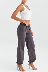Mistress Rocks Slate Parachute Trousers - SALE