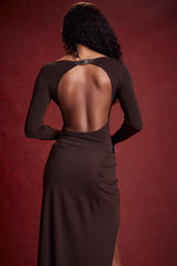 Inoe Espresso Open Back Bodysuit - SALE