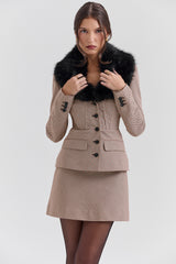 Buckingham Puppytooth Check Hourglass Jacket - SALE