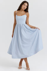 Lolita Soft Blue Corset Sundress