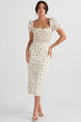 Bellucci Garden Print Shirred Sundress