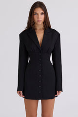 Georgia Black Hourglass Blazer Dress