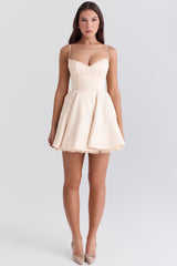 Minimoiselle Vintage Cream Tulle Mini Dress