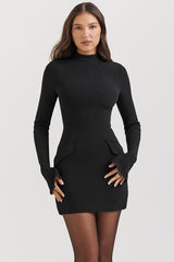 Mahalia Black Mini Dress