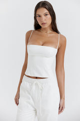 Audette White Structured Corset