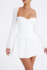 Mistress Rocks White Broderie Corset Mini Dress - SALE