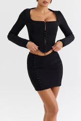 Mistress Rocks Black Mini Skirt - SALE