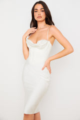 Myrna Ivory Corset Slip Dress