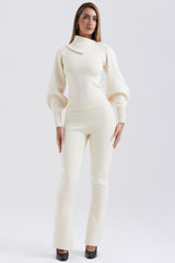 Nereida Cream Cashmere Blend Trousers - SALE