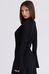 Lois Black Keyhole Bodysuit