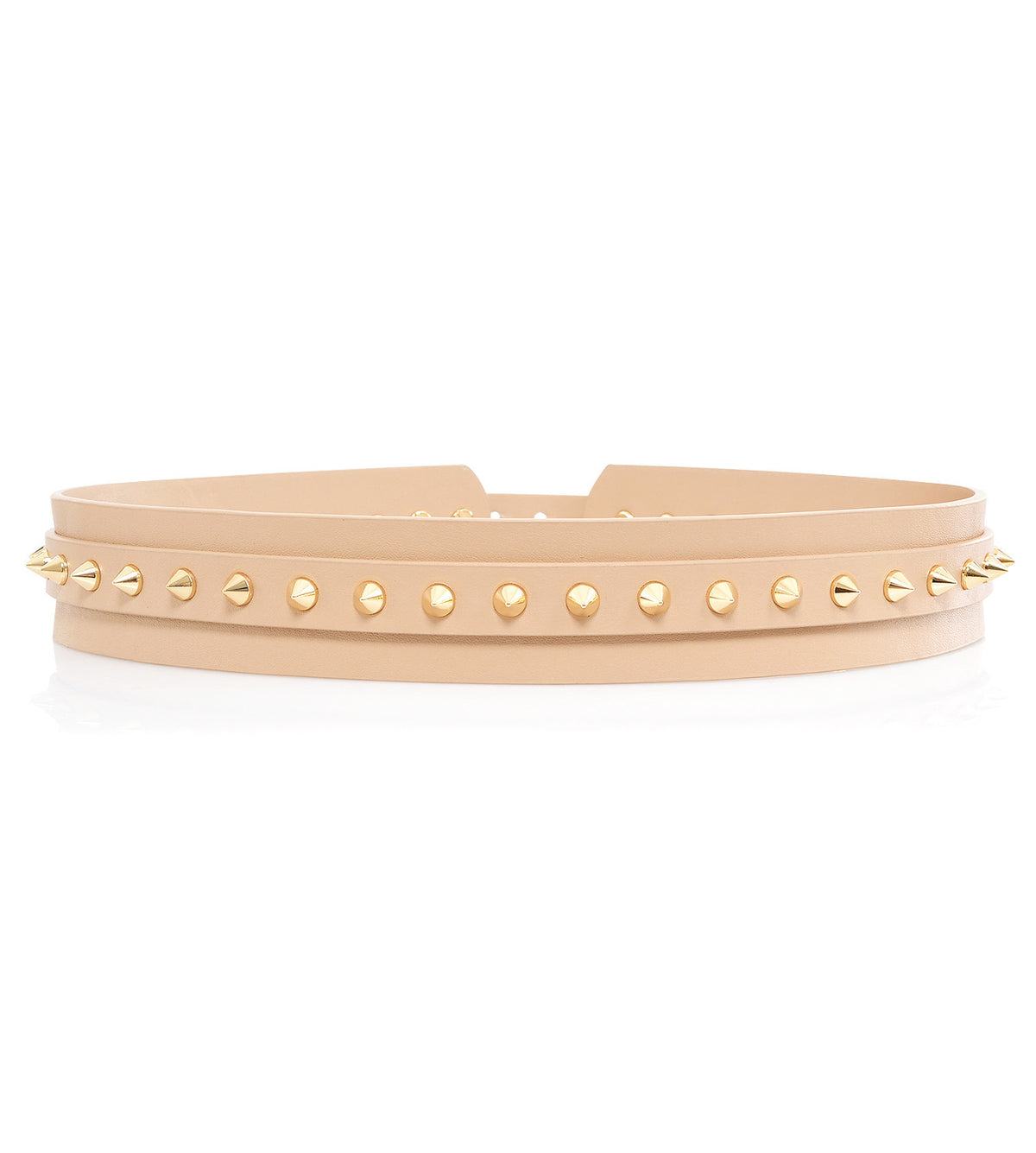 Moneymaker Tan Studded Waist Belt