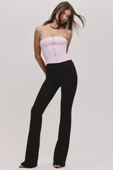 The Strapless Pink Stretch Corset Top