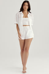 Carrie White Broderie Anglaise Shirt