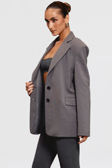 Aline Dark Grey Oversized Blazer