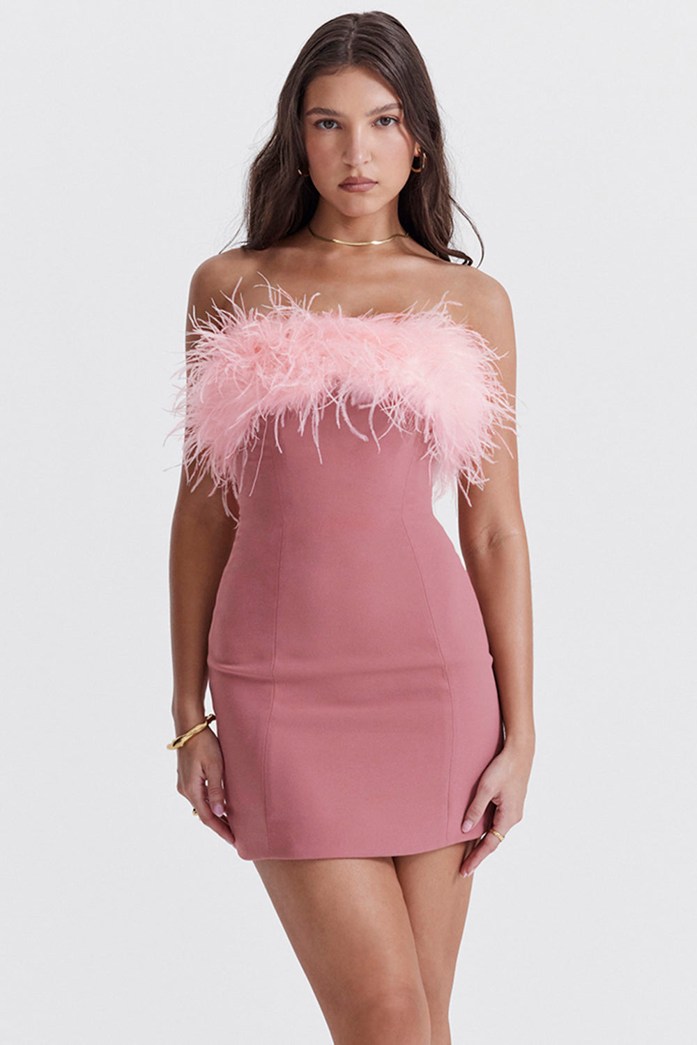 Alexa Warm Pink Mini Dress