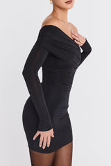 Mistress Rocks Black Layered Glitter Mini Dress - SALE