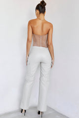 On RepeatMistress Rocks  Stone Vegan Leather Cargo Trousers - SALE