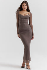 Katarina Smoke Maxi Dress